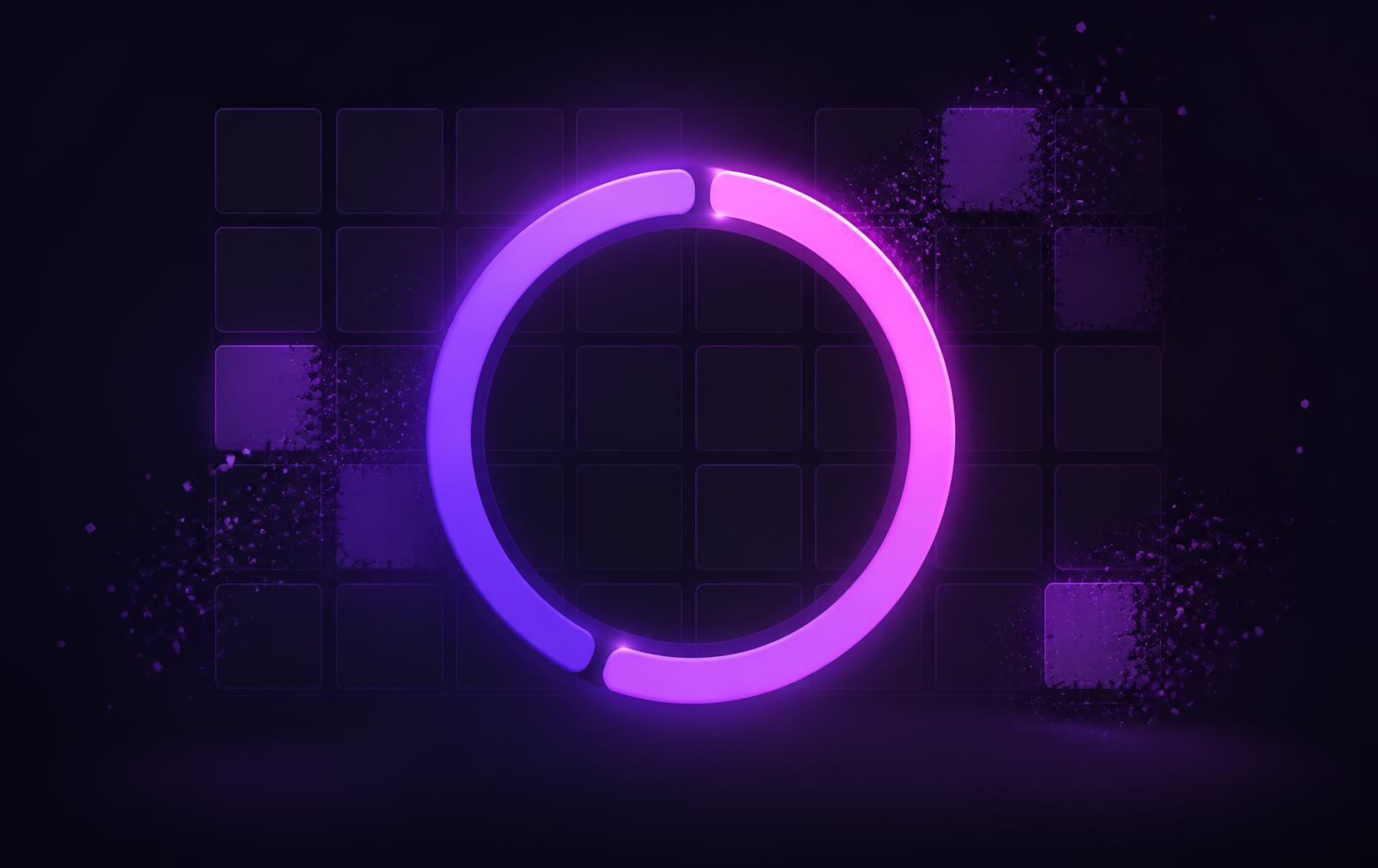 A calendar grid with a few meeting blocks dissolving away